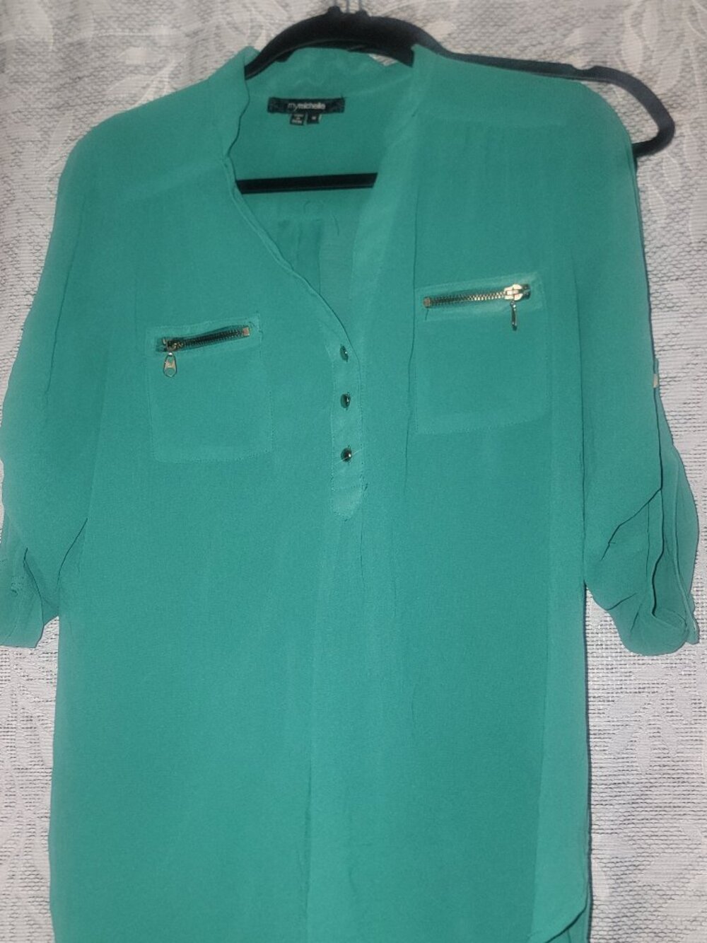 Medium green blouse